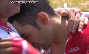 Navarro, tras abandonar © Cofidis