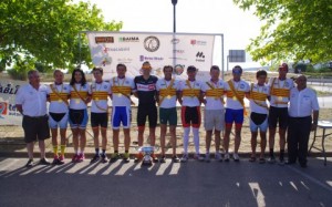 Podio con los campeones de Baleares CRI.