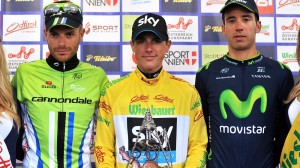 El erróneo podio final © Vuelta Austria