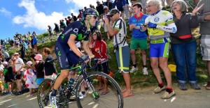 Valverde sufriendo © Movistar