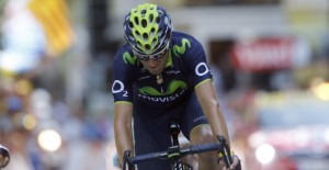 Valverde, en la meta © Movistar