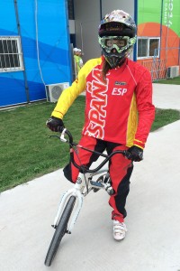 Elisabeth Escursell consiguió la octava plaza en BMX. © RFEC