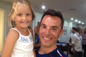 Genoveva con su ídolo @ KCP