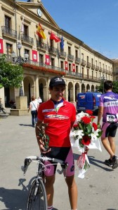 Javier Fernández, con su maillot rojo.