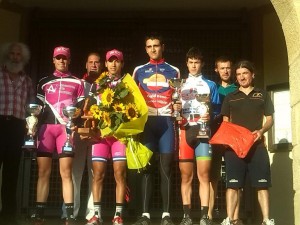 Podium final  con Salvador Martinez, Adrian Martin y Diego Lopez.