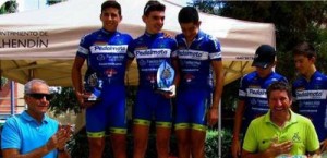 Podio del Trofeo Antonio Miguel Díaz. 