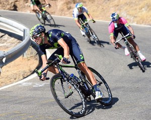 Valverde, bajando el 14% © Vuelta España