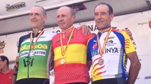 Podio máster 60 del Campeonato de España 2014.