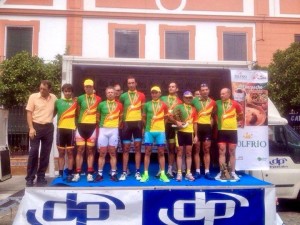 Podio con los campeones de la península ibérica © FAC