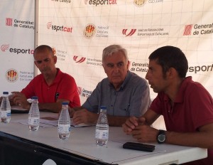 Momento de la presentación del Trofeu Ciutat de Barcelona-Memorial Miquel Poblet.