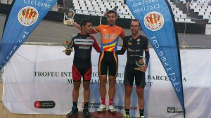 Mora, en el podio de Barcelona