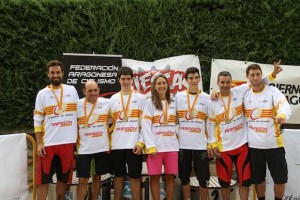 Los campeones de Aragón de enduro 2014. © FAC