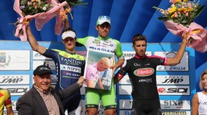 Podio de la prueba © Bardiani