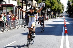 Juan de Dios González, entrando en meta.