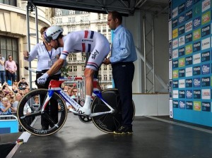 Wiggins, en la salida © Sky 
