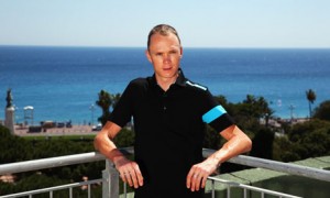 Froome, en la terraza de un hotel