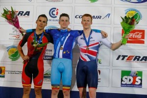 El podio de la prueba © UEC