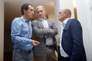 Feltrin, Tinkov y Riis © Tinkoff