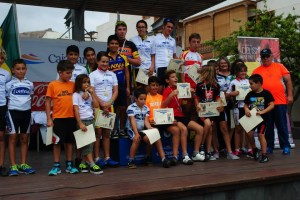 Podio final de la prueba celebrada en Alajeró.