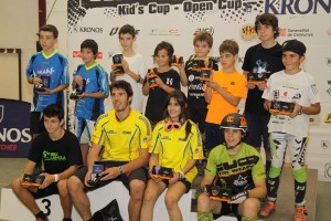 Ganadores de la Copa Catalana de trial 2014. © FCC