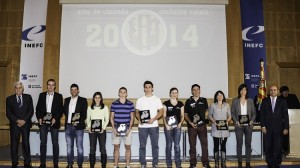 Los galardonados subieron al escenario de la Gala Anual catalana.