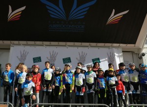 Los alumnos de la Escuela Ciclista Plaza de Éboli también participaron.