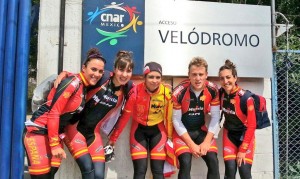 Algunos de los seleccionados, en la pista de Guadalajara.