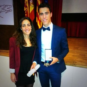 Albert Torres, con su medalla de bronce.