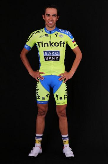 Contador con su nueva indumentaria © Tinkoff