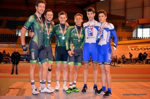 Podio final de madison © Guy Dagot
