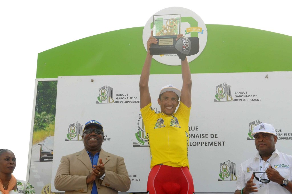 Chtioui, en el podio final © La Tropicale