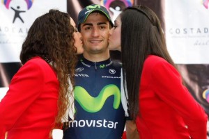 Lobato, en el podio © Movistar