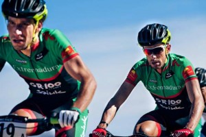 Pinto y Romero, dos de los mejores corredores del Extremadura-GR100 MTB Team.