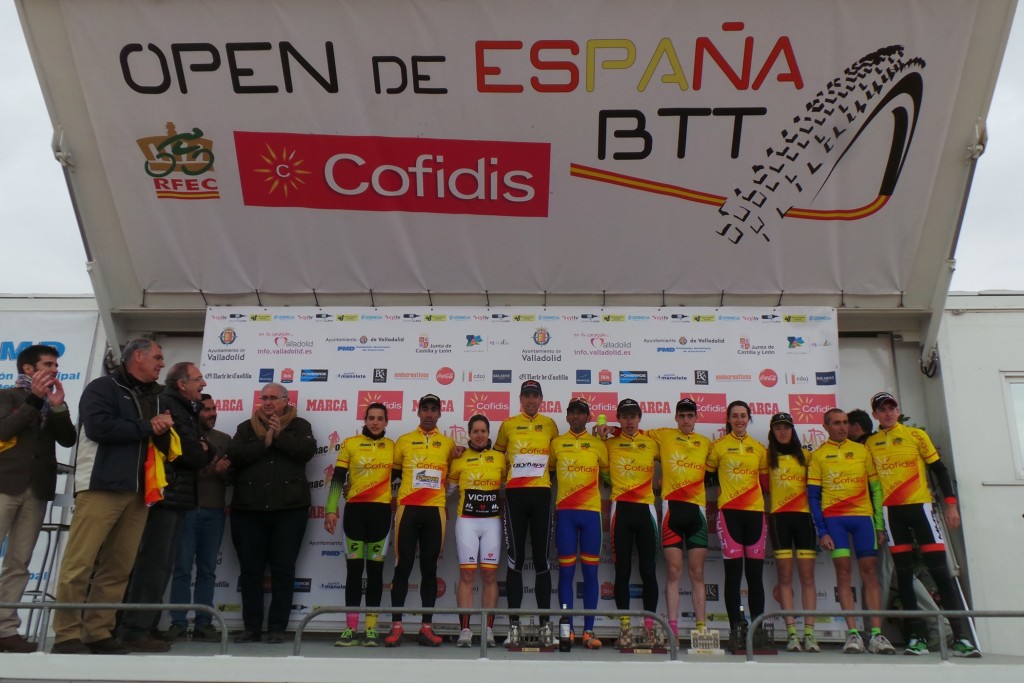 Líderes del Open de España XCO al término de los Internacionales Ciudad de Valladolid © RFEC