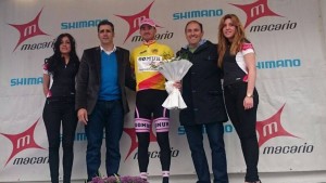 Nacho Pérez con Indurain