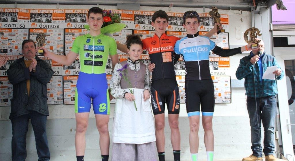Iribar, Carbayeda y Semperena formaron el podio © FGC