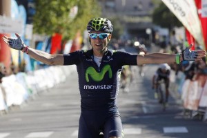 Valverde, en meta © Movistar