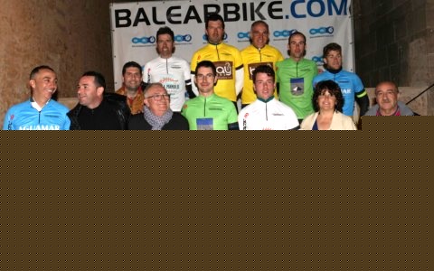 Podio tras las dos primeras etapas de la Challenge Primavera © balearbike.com
