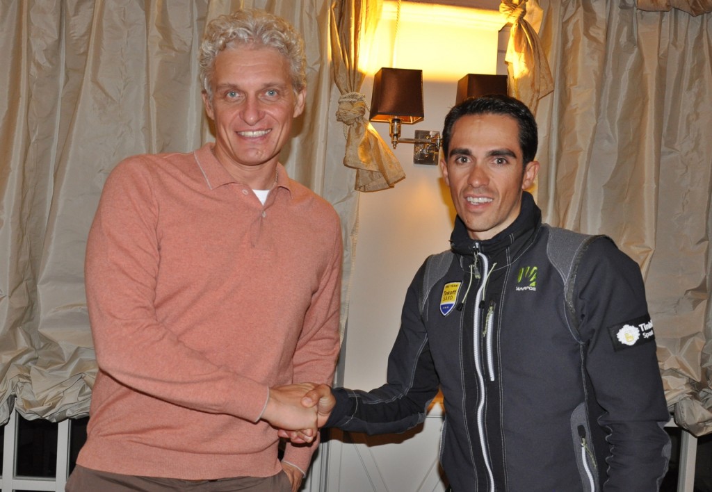 Tinkov y Contador © Tinkoff