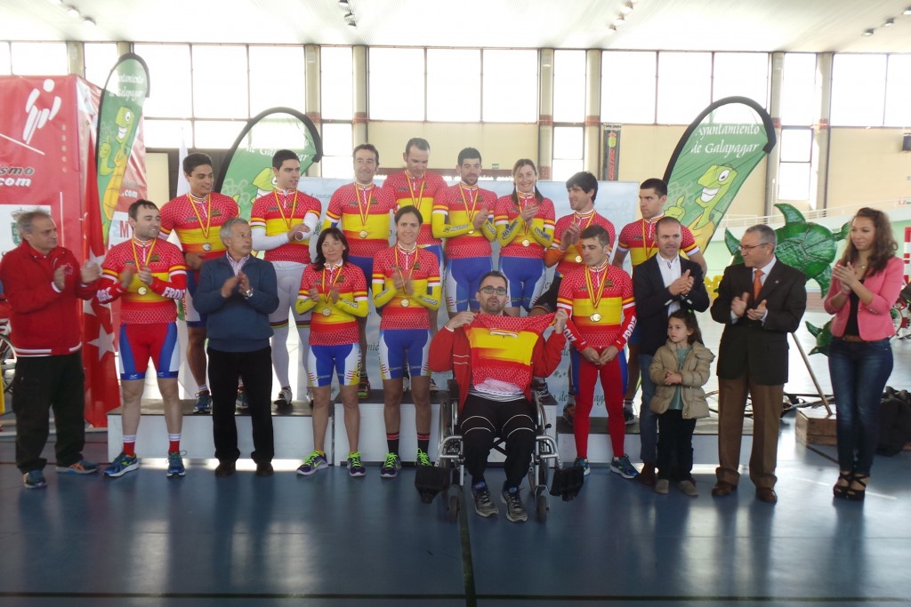 Campeones de España de pista de ciclismo adaptado 2015 © RFEC