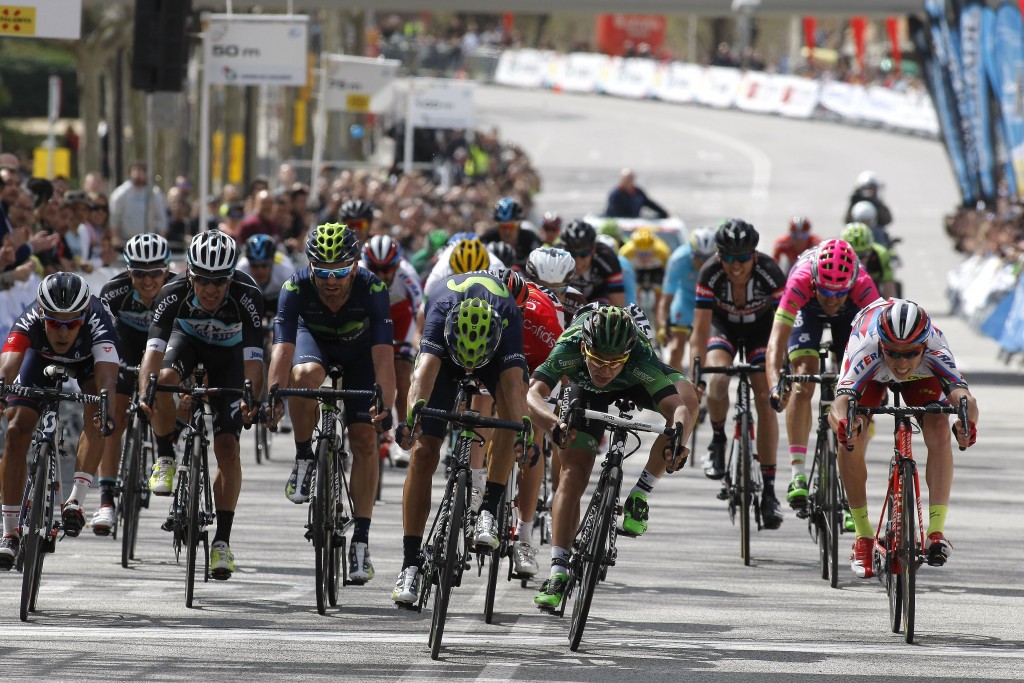 El sprint de Valverde © Movistar