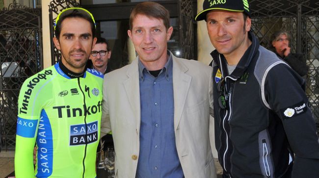 Contador, Rebuli y Basso © tuttobiciweb