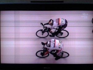 Greipel (arriba) y Kristoff