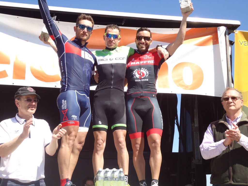 Podio de la 3ª etapa.