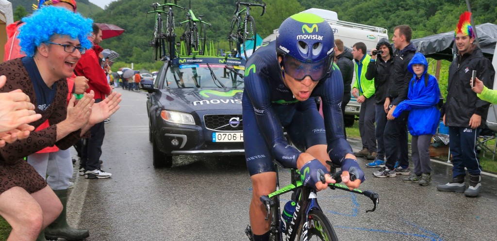 Amador, en pleno esfuerzo © Movistar