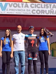 Barceló, 2º de la etapa y líder de la montaña tras la 1ª etapa de la Vuelta Coruña.
