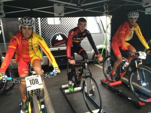 Calentando, antes de la salida © RFEC