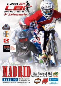 Cartel Madrid 2015 liga lbr bmx