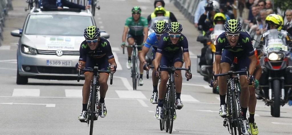 El sprint de Oviedo © Movistar