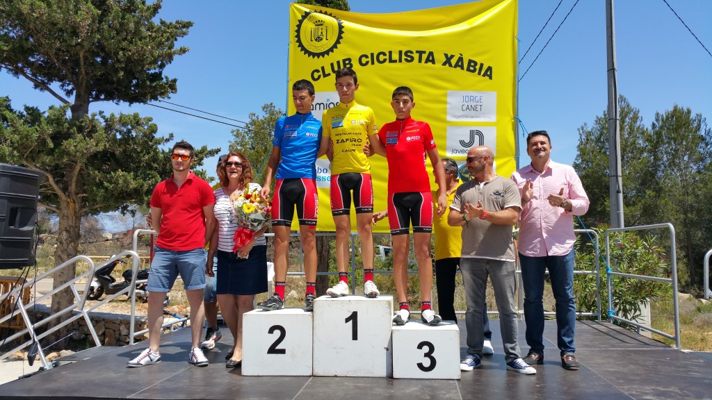 Podio de los JDCV © arbitrosciclismo